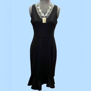 Betsy Johnson Bodycon Sleeveless Black Dress Size 2